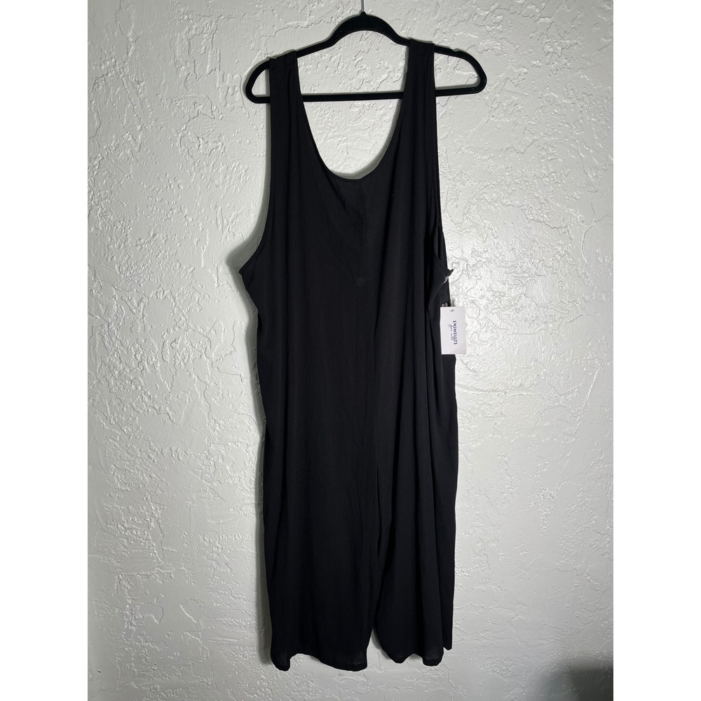 Swimsuits For All Jumpsuit Women 18 Black Wide Leg Sleeveless NWT Plus Size